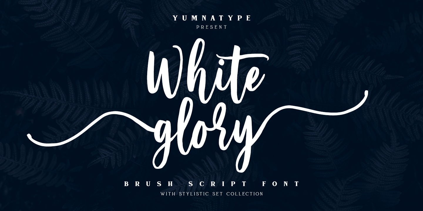Schriftart White Glory